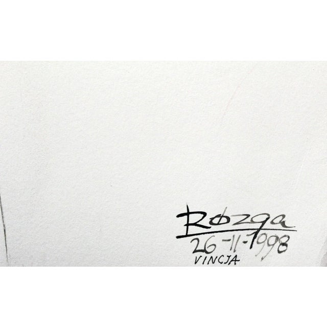Leszek Rózga, Vinicja, 1970, Drawing on Paper For Sale - Image 3 of 6