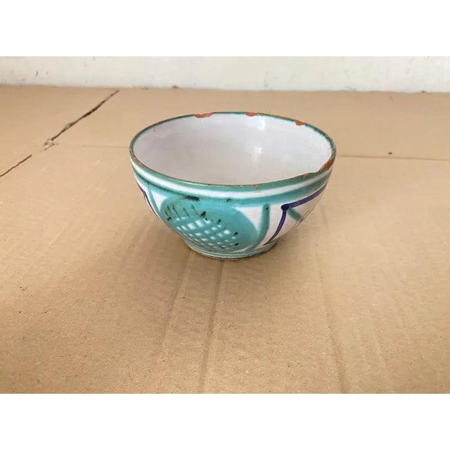 Ceramic Bowls in Green, Blue and Brown Color by Robert Picault, France, 1950s, Set of 3 For Sale - Image 6 of 13