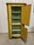 Rustic 19thc Mustard Painted Corner Cupboard For Sale - Image 3 of 6