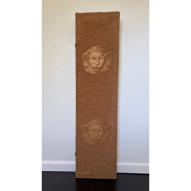Reversible Upholstered 4 Feet Room Screen For Sale - Image 13 of 14