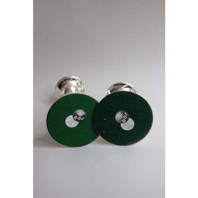 Silver-Plated Candlesticks from Bbi, 1960s, Set of 2, in Very Good conditions. Designed 1960 to 1969 This piece has an...
