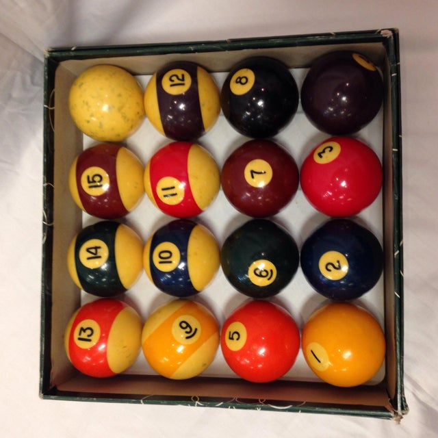 Vintage Belgian Aramith Billiard Pool Balls Chairish