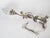 1950s Spanish Empire Silver-Plated Cast Brass Cupid Cherub Lamp With Scavo Flame Shade For Sale - Image 12 of 13