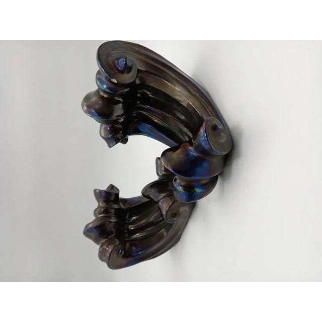 Decorative Bookend Elements in Glazed Ceramic, 1960s, Set of 2, in Very Good conditions. Designed 1950 to 1959