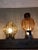 Brown Wrought Iron & Murano Blown Glass Lamps on Board For Sale - Image 8 of 13