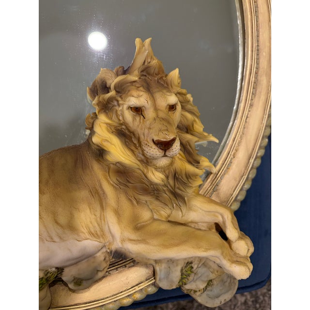 1990s Fabulous Lion Mirror For Sale - Image 4 of 5