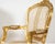 A Pair of Rococo-Style Giltwood Armchairs New Upholstery & Nailhead Trim For Sale - Image 10 of 10