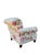 Clayton Marcus English Roll-Arm Club Chairs, Pair – Floral Botanical Chintz Upholstered Lounge Chairs For Sale - Image 11 of 16