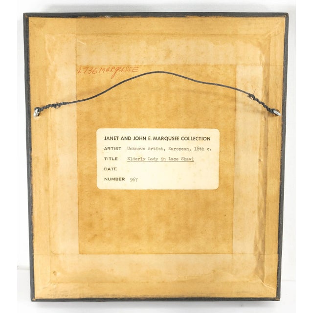 18th Century European Miniature Watercolor Portrait Painting For Sale In New York - Image 6 of 7