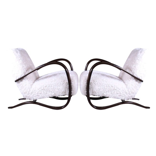 Set of Vintage Lounge Chairs by Jindrich Halabala For Sale