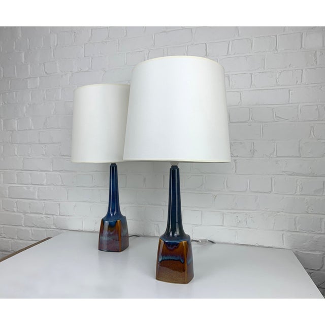 Mid-Century Modern Ceramic Table Lamps from Søholm Stentoj, Denmark, 1960s, Set of 2 For Sale - Image 3 of 15