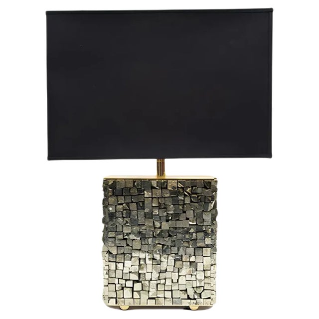 Pyrite Table Lamp by Georges Mathias, 1970s For Sale
