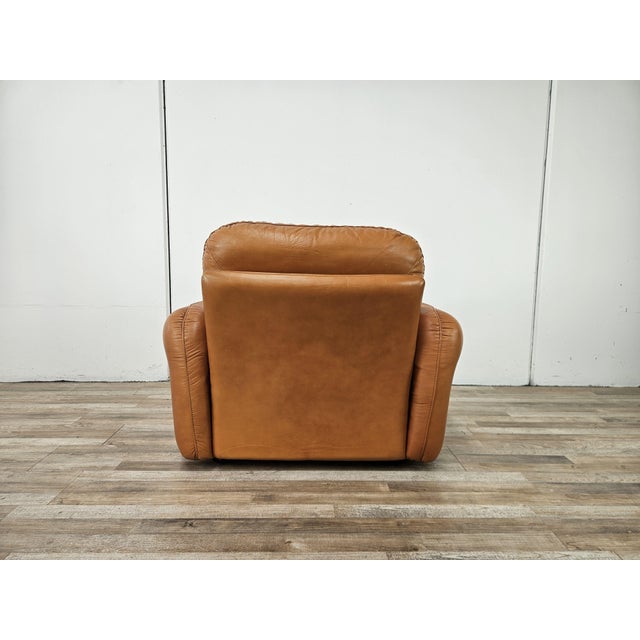 Mid-Century Modern Leather Piumotto Armchair by Arrigo Arrigoni for Busnelli, 1970 For Sale - Image 3 of 17