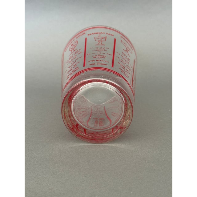 Vintage Mid-Century Modern Bar Ware Phoenixware Bar Measuring Drink Glass For Sale - Image 10 of 13