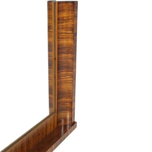 Vintage Macassar Ebony Wall Mirror, 1930s For Sale - Image 4 of 7