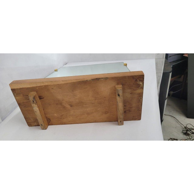 Vintage Store Display Counter Mirror Art Deco Vanity Table Top Wood ...
