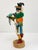 Beautifully handcarved and decorated Antelope Kachina doll with a green wool ruffled collar, leather painted skirt, suede...