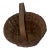 19th Century Traditional Hand-Woven Northeastern American Wood Splint Gathering Basket. For Sale