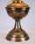 Brass Lamp with White Shade, 1930s For Sale - Image 9 of 10
