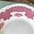 Mid 20th Century Restaurant Ware Saucers With Pink Chintz Border by Shenango - Set of 3 For Sale - Image 4 of 4