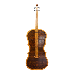 Mid 20th Century Burlwood Cello-Form Cabinet