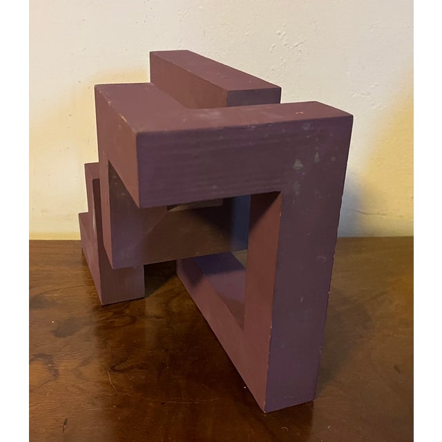 David Seccombe (New York City 1930 - 2022) Mid-Century Modernist Abstract Paint Decorated Wood Table Sculpture Circa 1960 For Sale - Image 13 of 18