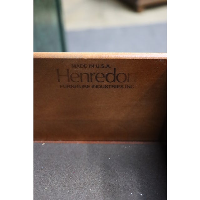 Wood Pair of Henredon Faux Malachite Cabinets For Sale - Image 7 of 16