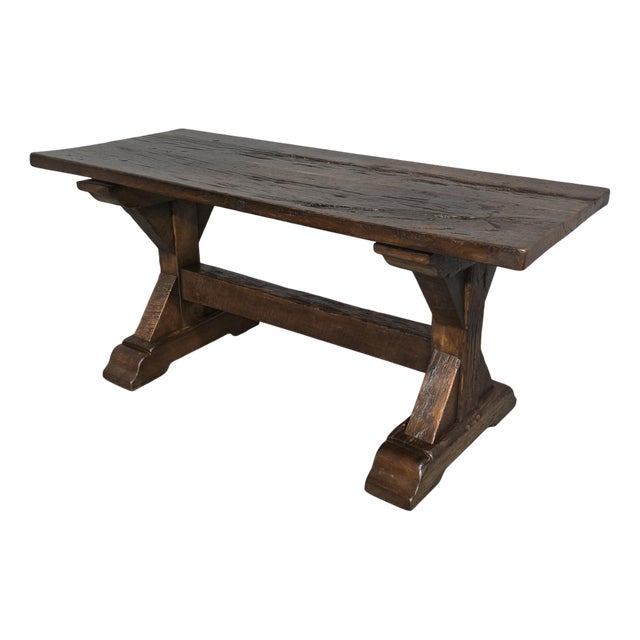 French Country Oak Coffee Table, 1880s For Sale