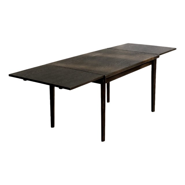 Vintage Danish Modern Oak Wood Folding Dining Table from Am Møbler, 1960s For Sale