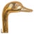 Mid-Century Modern Vintage French Solid Brass Duck Head Fireplace Tool Set, Maison Jansen Style, 19 For Sale - Image 3 of 17