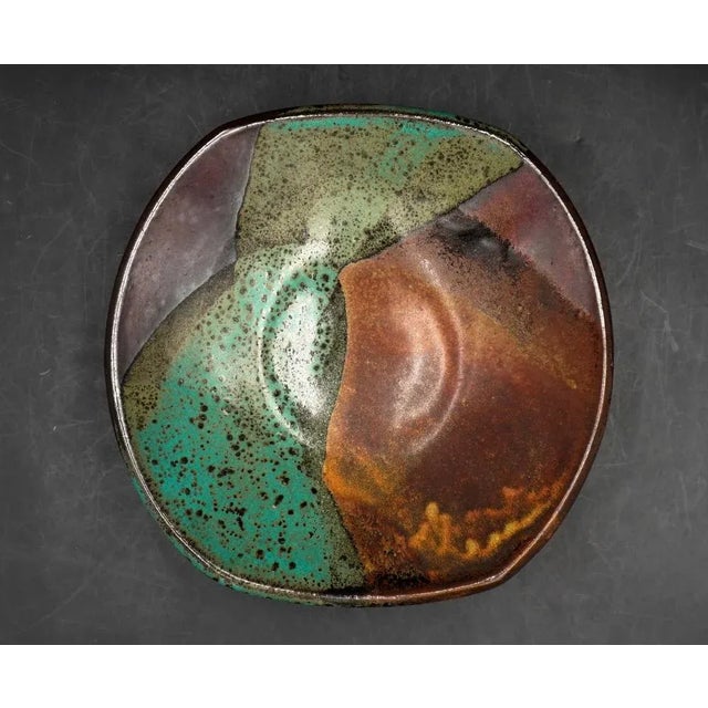 Joel Edwards Shallow Mid Century Abstract Pottery Bowl For Sale In Seattle - Image 6 of 6