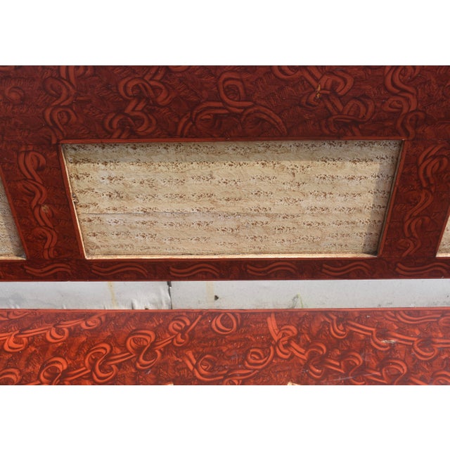 Pine and Oak Storage Bench in Decorative Paint For Sale - Image 13 of 13
