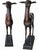 Important pair of deer signed hunt (1974/1975) copies of paul getty's bronzes hunt is a pseudonym used for the bronzes...