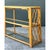 Vintage Trellis Rattan and Glass Console Table For Sale - Image 9 of 12