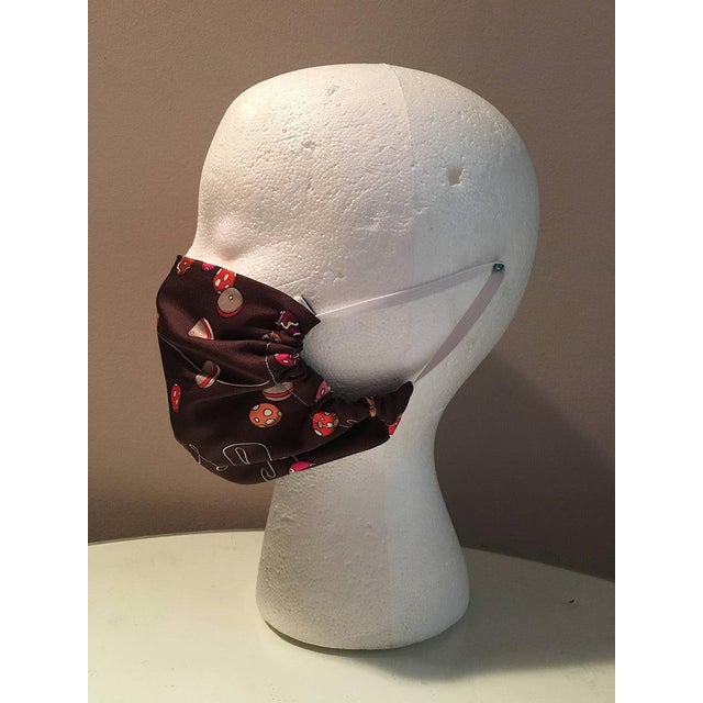 2000 - 2009 Handmade Hermes Dancing Pearls Silk Scarf Mask For Sale - Image 5 of 8