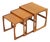 Mid Century Quadrille Nesting Side Tables Attributed to G Plan For Sale