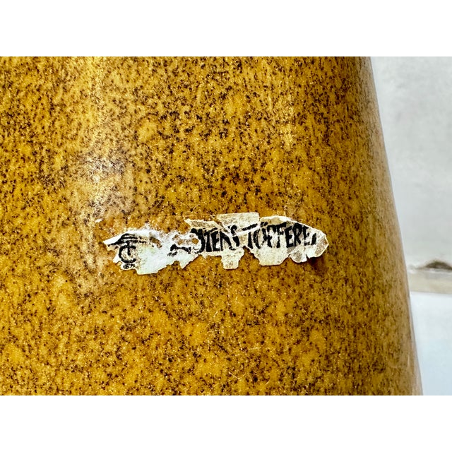 Sculptural Ochre Brown Ceramic Floor Vase from Carstens Tönnieshof, Germany, 1970s For Sale - Image 16 of 17