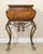 Burnt Umber 1980s Maitland Smith Vintage Gilt Steel Rope Vanity Table - French Style With Tassel End Legs and Lift-Top Storage For Sale - Image 8 of 12