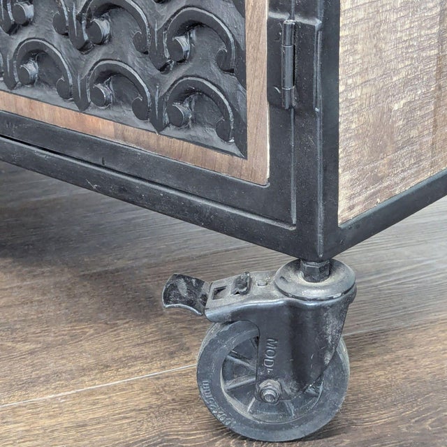 Steve Silver Two Drawer Storage Cabinet on Casters For Sale - Image 9 of 11