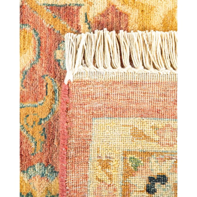 2000 - 2009 Mogul, One-of-a-Kind Hand-Knotted Area Rug in Pink, 8' 2" x 10' 0" For Sale - Image 5 of 8