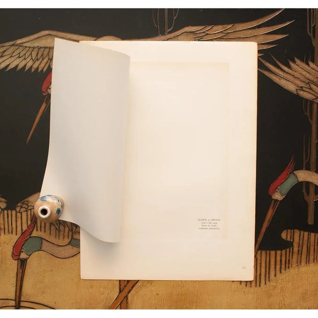 1948 After Pablo Picasso "Clown a Cheval", First Edition Period Offset Lithograph For Sale In Dallas - Image 6 of 9