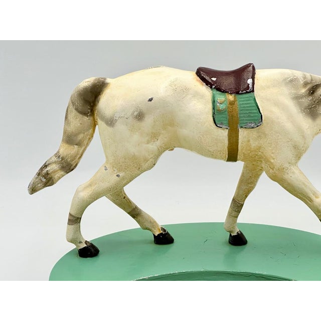 Art Deco Aluminium Desk Tray with Horse Figure, 1930s For Sale - Image 11 of 14