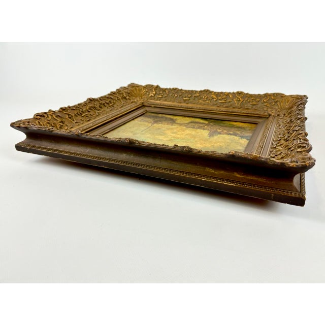 Hersmann, Dutch Landscape, Oil on Board, 1910s, Framed For Sale - Image 6 of 12