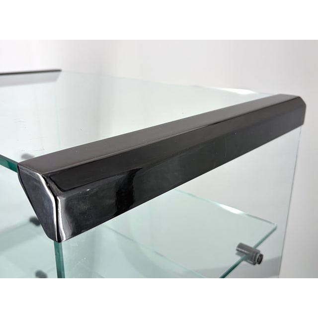 1970s Glass Hifi Rack from Gallotti & Radici, Italy, 1970s For Sale - Image 5 of 11
