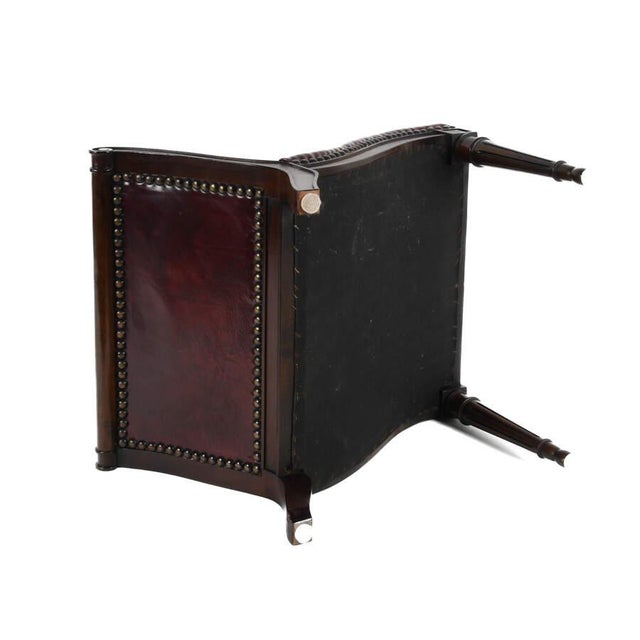 Mid 20th Century Mahogany and Naugahyde Gout Foot Stool For Sale In Greensboro - Image 6 of 6