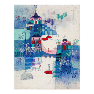Heshi Yu, Abstract Village Naive Chinese Modernist Painting