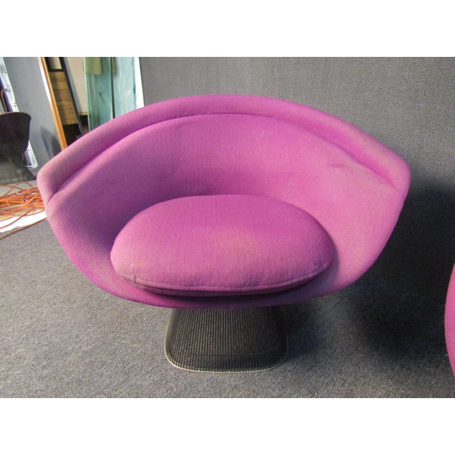 1960s Vintage Modern Pair of Chairs Attributed to Warren Platner for knoll For Sale In New York - Image 6 of 10