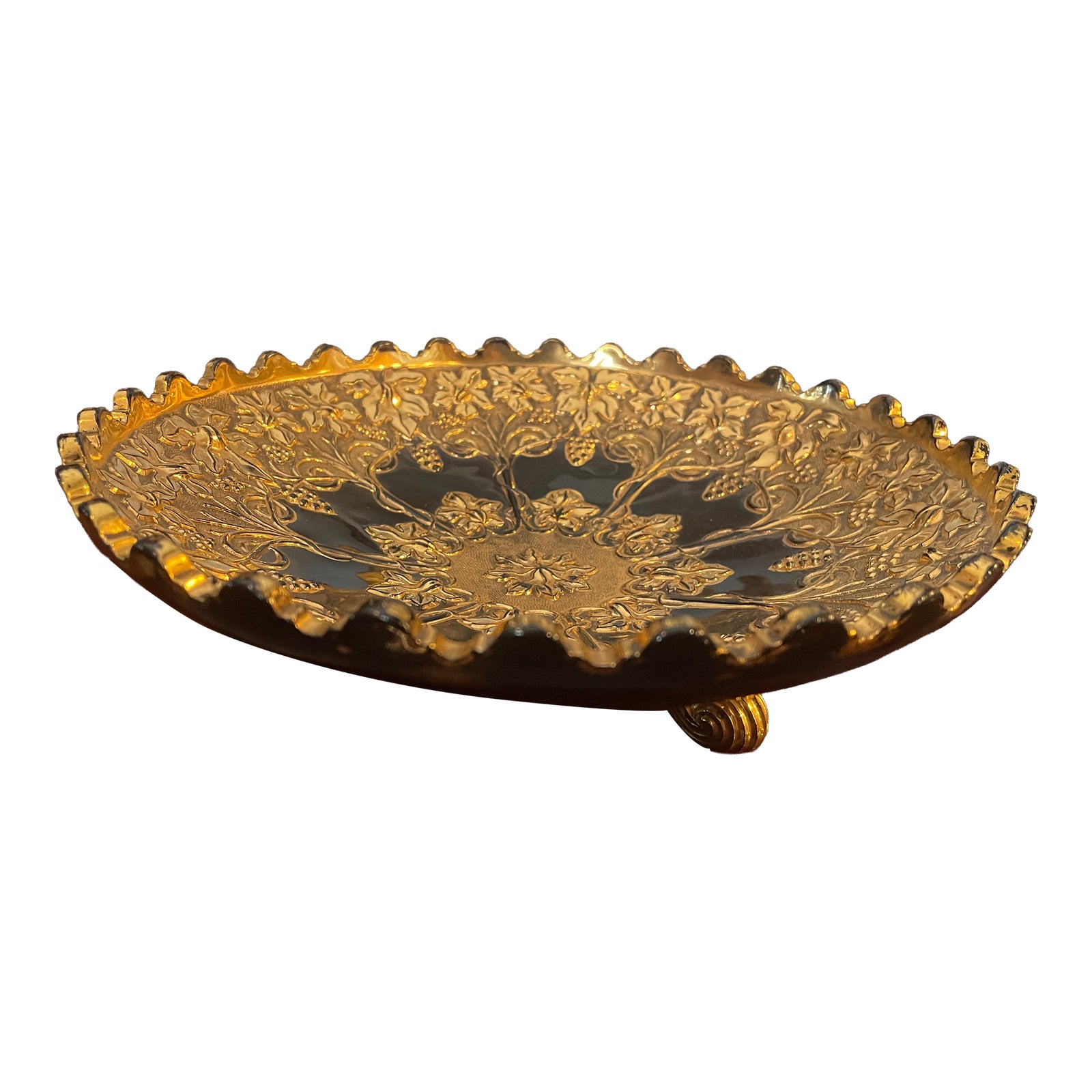 Early 20th Century Northwood Verre D'Or Carnival Glass — Grape