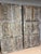 Wood Vintage Whitewashed Carved Library Doors | Limewash Double Barn Doors | Handcrafted Statement Entryway For Sale - Image 7 of 8