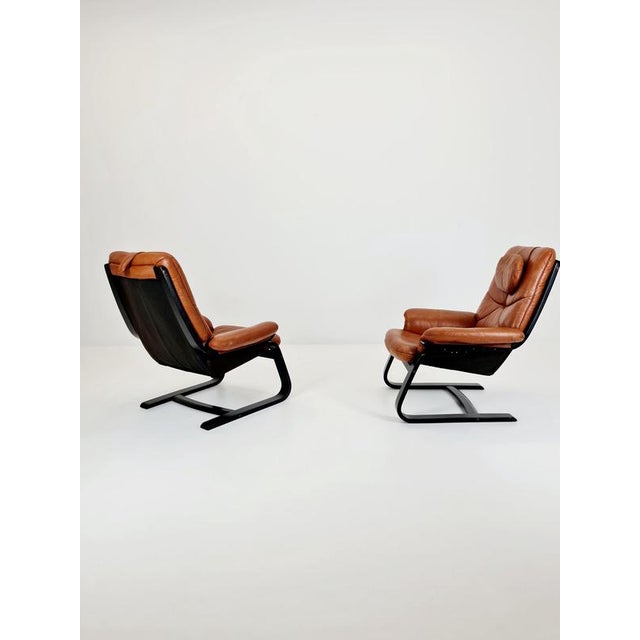 Mid-Century Modern Lounge Chairs by Ake Fribyter, 1970s, Set of 2 For Sale - Image 18 of 18